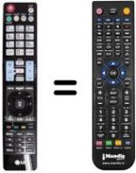 Mando a distancia equivalente LG 47LEX8