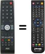 Télécommande équivalente AOC L42HA81