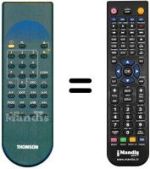 Télécommande équivalente REMCON1206