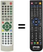 Télécommande équivalente REMCON455