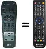 Télécommande équivalente LG BD200P