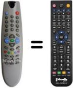 Mando a distancia equivalente Irradio XTC2870S