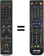 Télécommande équivalente Samsung LE37R74BD