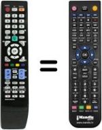 Replacement remote control Samsung LE46B750U1W/XBT