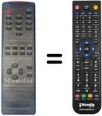 Télécommande équivalente REMCON453