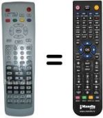 Télécommande équivalente REMCON126