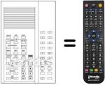 Replacement remote control Salora CHASSISKI