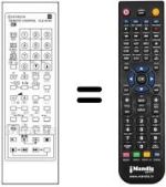Télécommande équivalente Hitachi C25P811VT