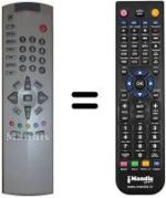 Mando a distancia equivalente Toshiba 14VL33E