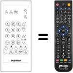 Mando a distancia equivalente CT-9191