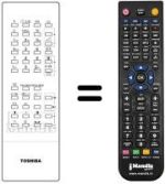 Mando a distancia equivalente Toshiba CT-9296