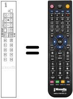 Mando a distancia equivalente CT-935