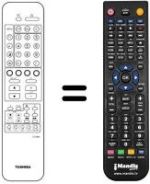 Mando a distancia equivalente Toshiba CT-9493