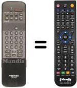 Mando a distancia equivalente CT-9734