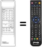 Mando a distancia equivalente Protech CTV2001RT