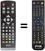 Télécommande équivalente REMCON588