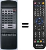 Mando a distancia equivalente Denon DRA265R