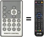 Télécommande équivalente REMCON105