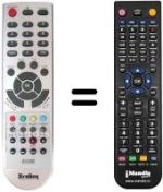 Replacement remote control REMCON1337