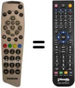 Télécommande équivalente REMCON587