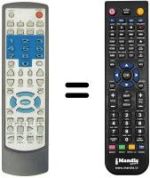 Télécommande équivalente REMCON739