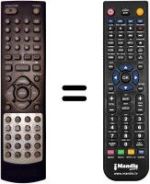 Replacement remote control DVD-DX7800