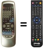 Télécommande équivalente REMCON1224