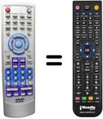 Télécommande équivalente REMCON721