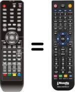 Télécommande équivalente ASANO TFD-2208DVB-TCOMBO