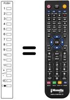 Replacement remote control Daewoo EUR50100