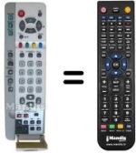 Replacement remote control Erres EUR511228