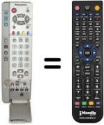 Mando a distancia equivalente Panasonic TX-22LT2F