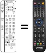 Replacement remote control Panasonic TX-15LT2F
