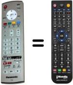 Mando a distancia equivalente Panasonic EUR7636050