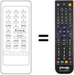 Télécommande équivalente LG CMT9842