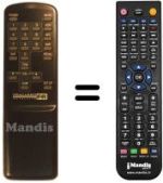 Replacement remote control REMCON254