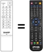 Mando a distancia equivalente Sharp 21N52-E1