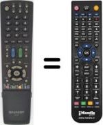 Télécommande équivalente Sharp LC-46LU705S