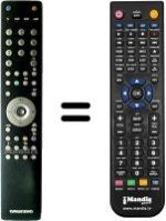 Mando a distancia equivalente Grundig FINEARTS LED