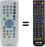 Télécommande équivalente Grundig XEPHIA32LXW82-5500TOP