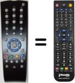 Télécommande équivalente Grundig 32-3820