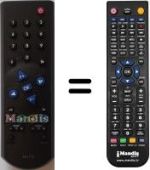 Replacement remote control Grundig TP 715