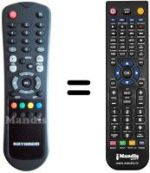 Télécommande équivalente Kathrein UFD595-S