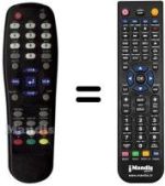 Replacement remote control REMCON604