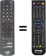 Mando a distancia equivalente JVC LT-42DA9BJ