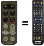 Télécommande équivalente Hitachi HL10421