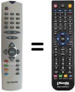 Mando a distancia equivalente Hitachi VS20151670
