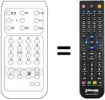 Télécommande équivalente Gbc UT23016