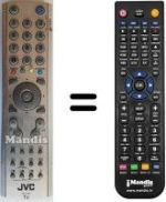 Mando a distancia equivalente JVC LT26B60SU