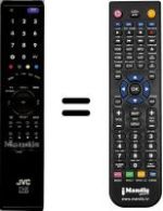 Télécommande équivalente JVC LT-32R10BU